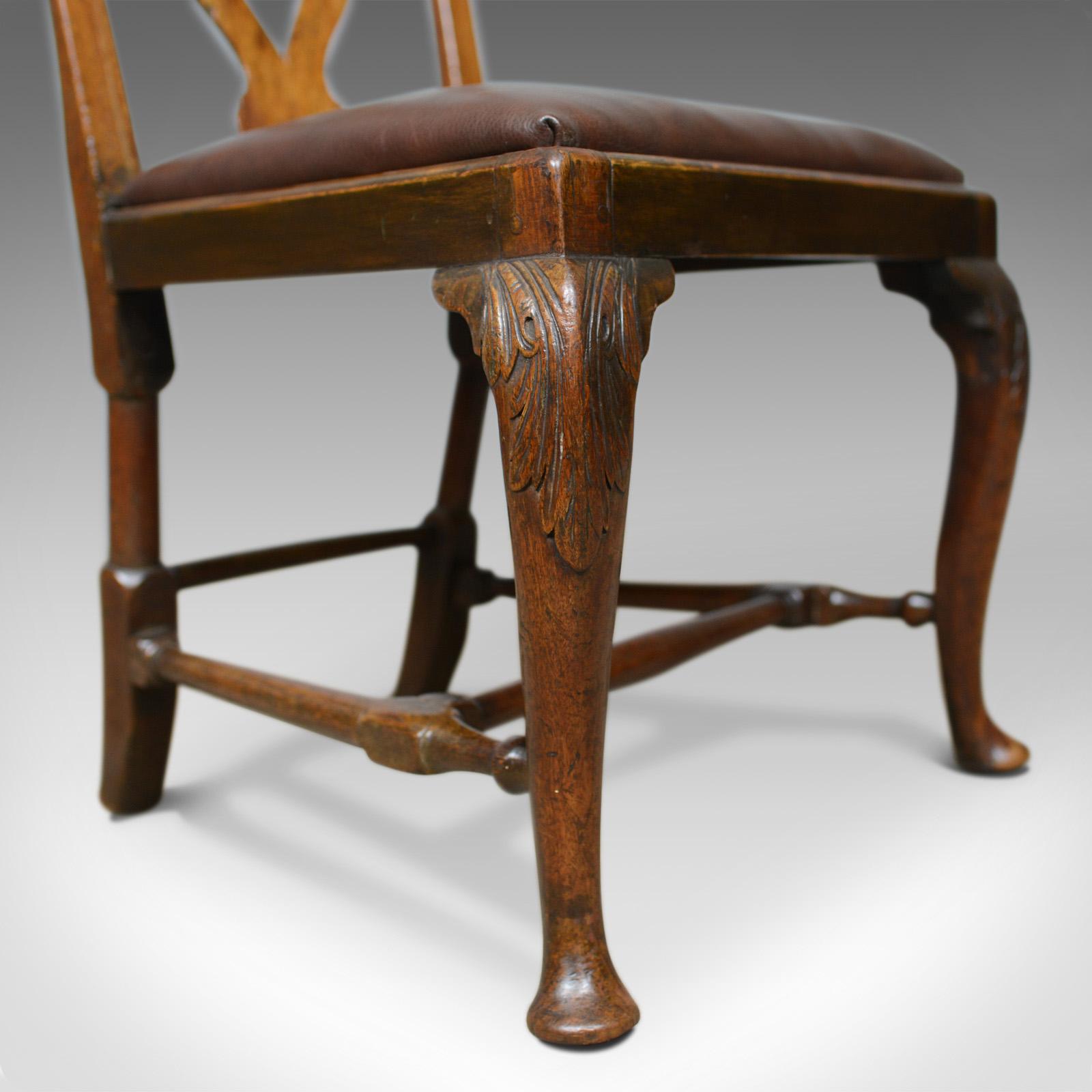 Georgian Antique Chair, English, Mahogany, Mid-18th Century 5