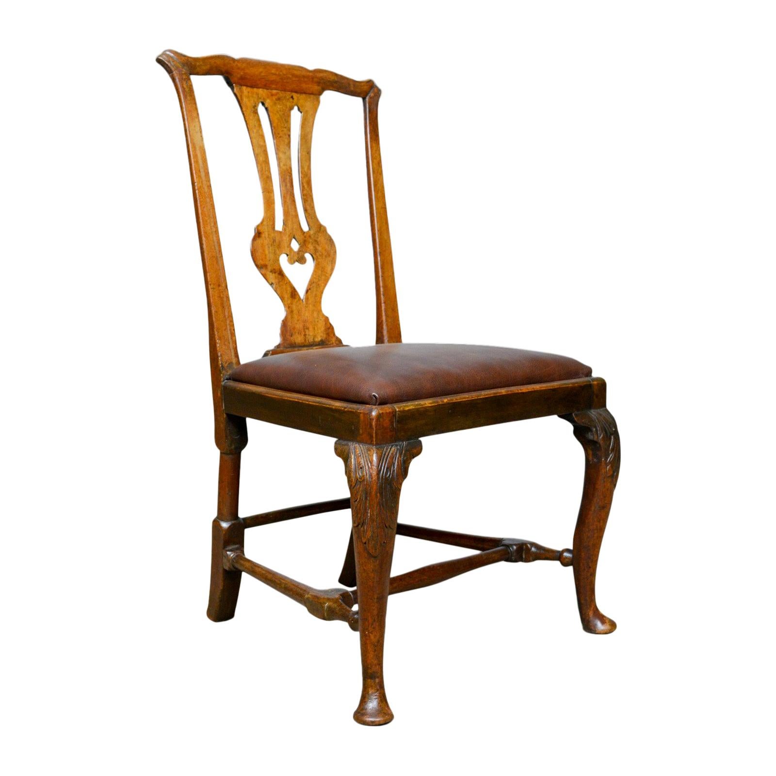 Georgian Antique Chair, English, Mahogany, Mid-18th Century