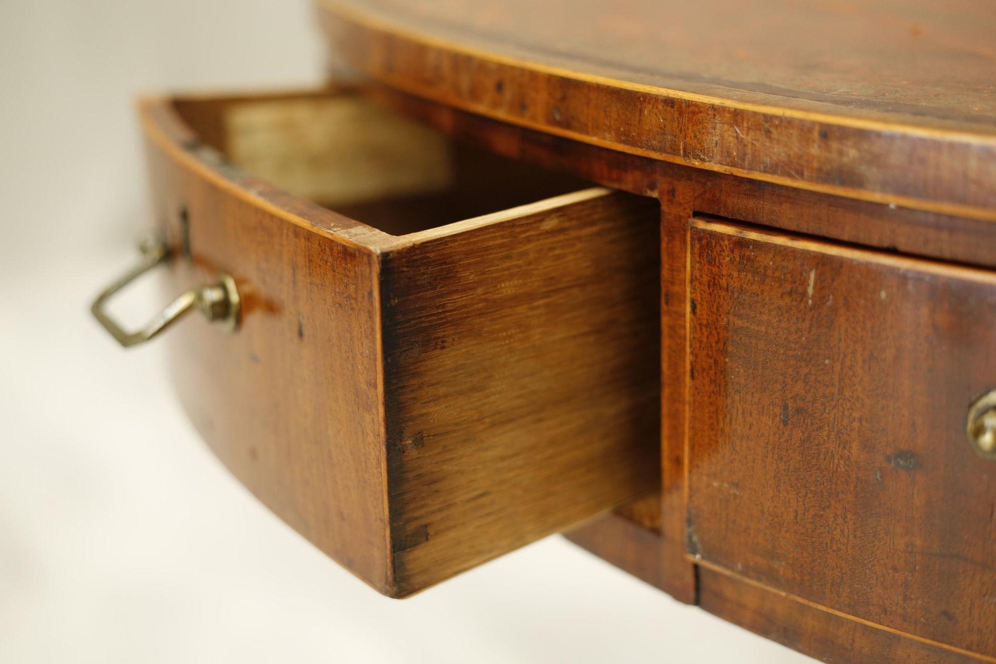Georgian Antique Leather Topped Rent Table 7