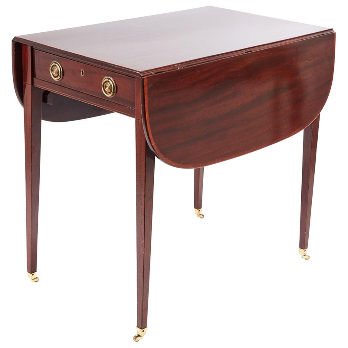 Mesa Georgiana Antigua de Caoba Pembroke