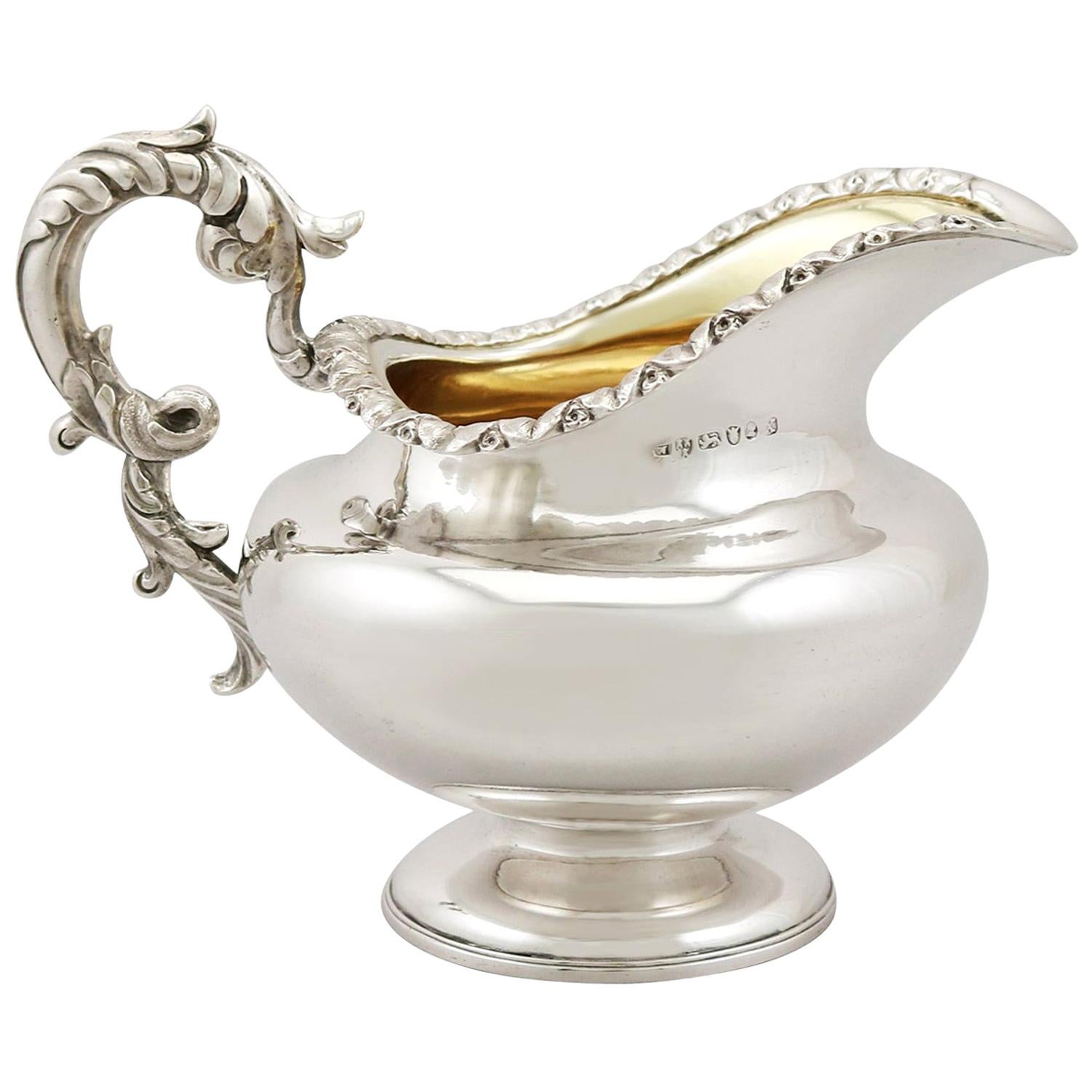Georgian Antique Sterling Silver Cream Jug, 1812