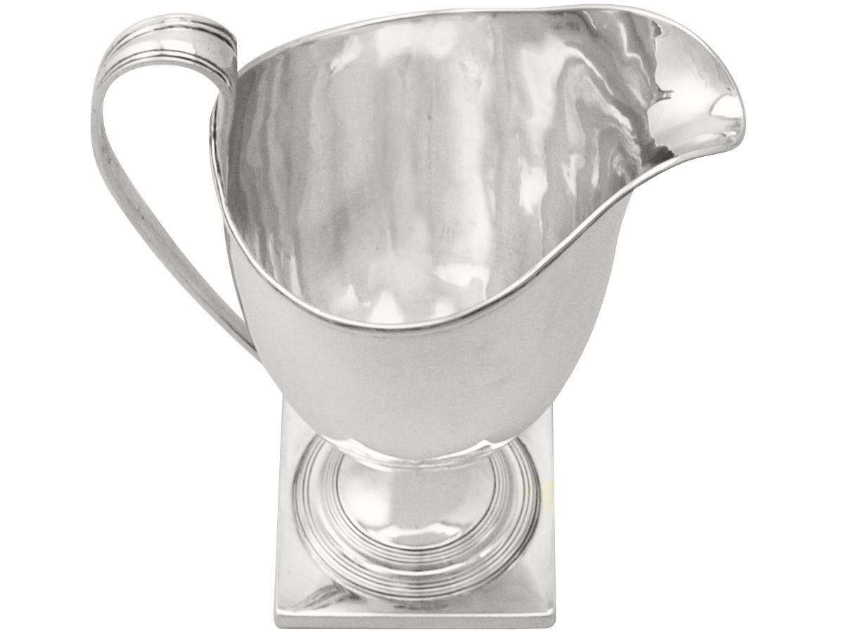 Late 18th Century Georgian Sterling Silver Cream Jug / Creamer For Sale