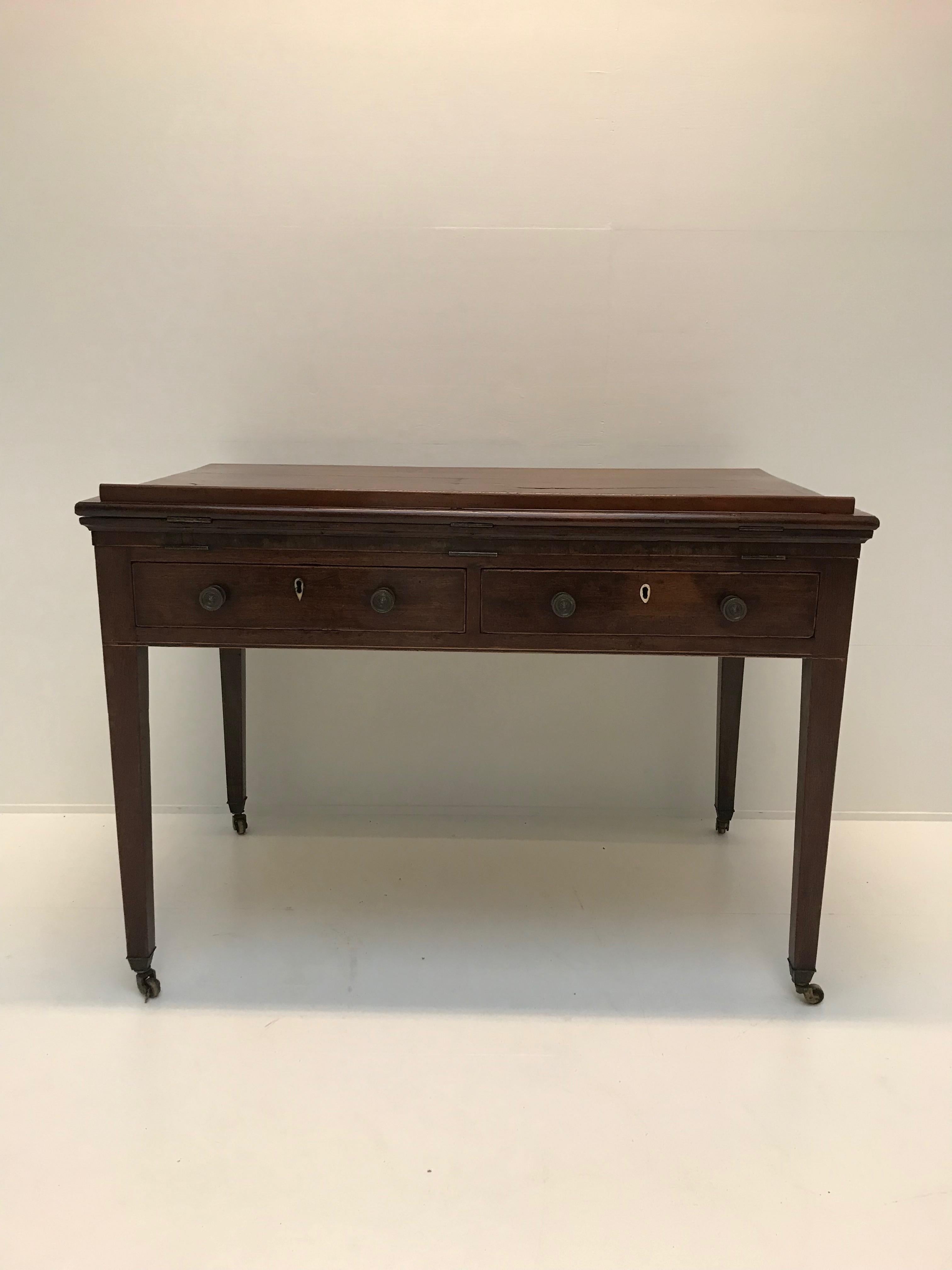 Georgian Architects Table, Mahogany, England In Good Condition In Schellebelle, BE