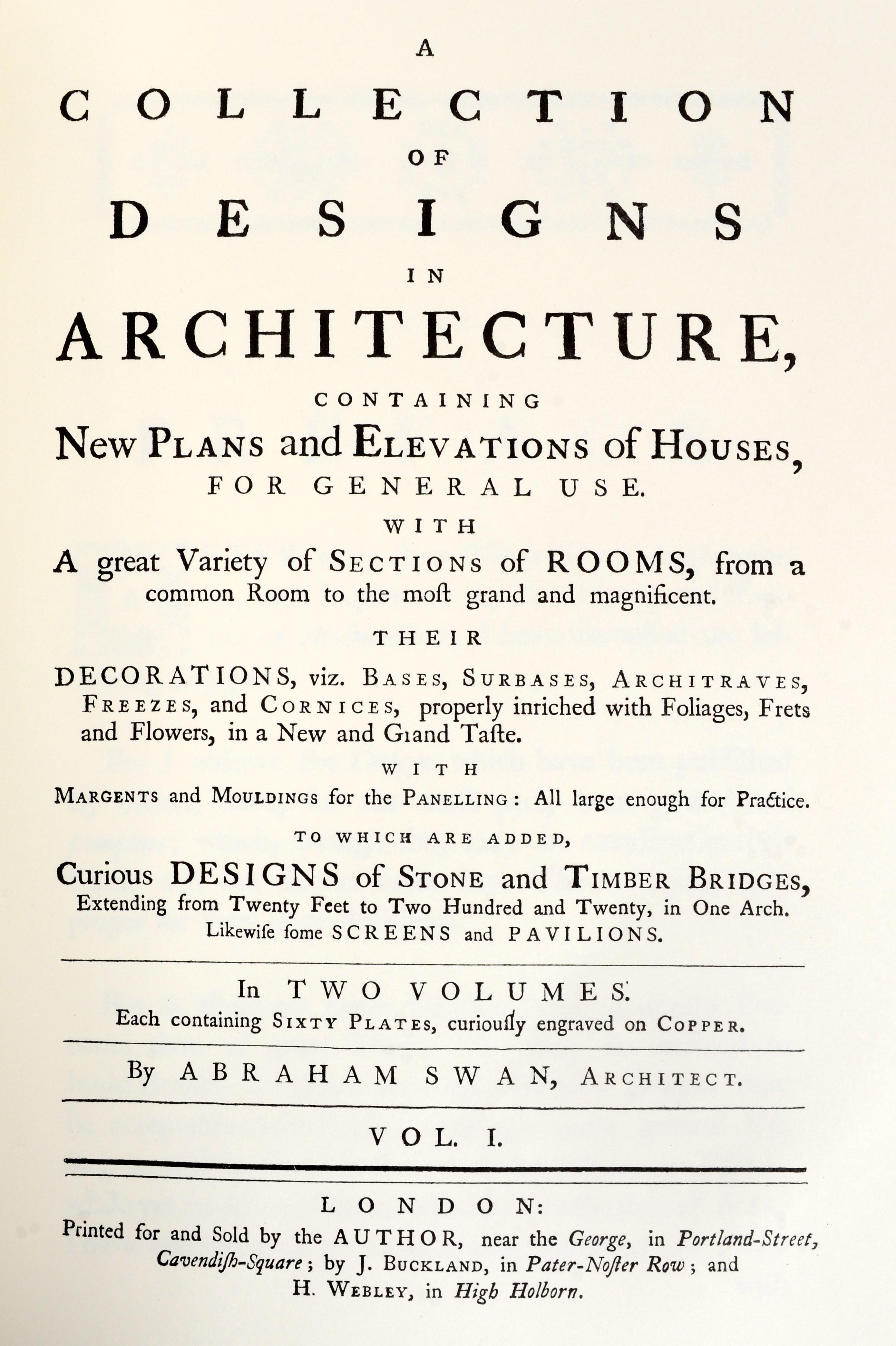 American Georgian Architectural Designs and Details The Classic 1757 StyleBook  For Sale