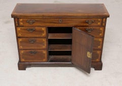 Georgian Bachelors Chest Mahogany Inlay Bedside Cabinet 1820