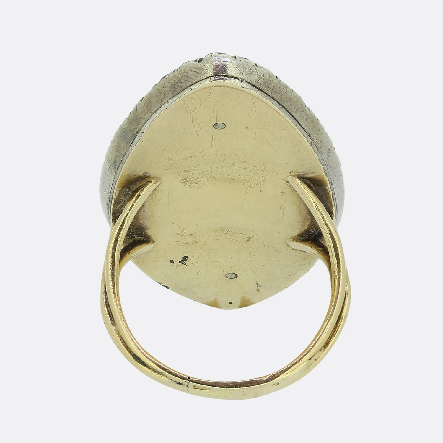 Women's or Men's Georgian Bague au Fermament Ring For Sale