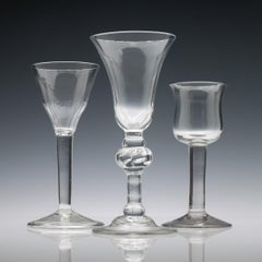 Georgian Baluster Stem Glass Goblet, circa 1730