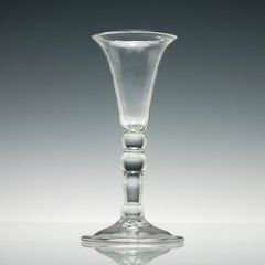 Georgian Balustroid Gin Glass, circa 1740