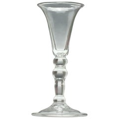 Georgian Balustroid Gin Glass, circa 1740