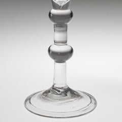 Georgian Balustroid Stem Wine Glass c1745