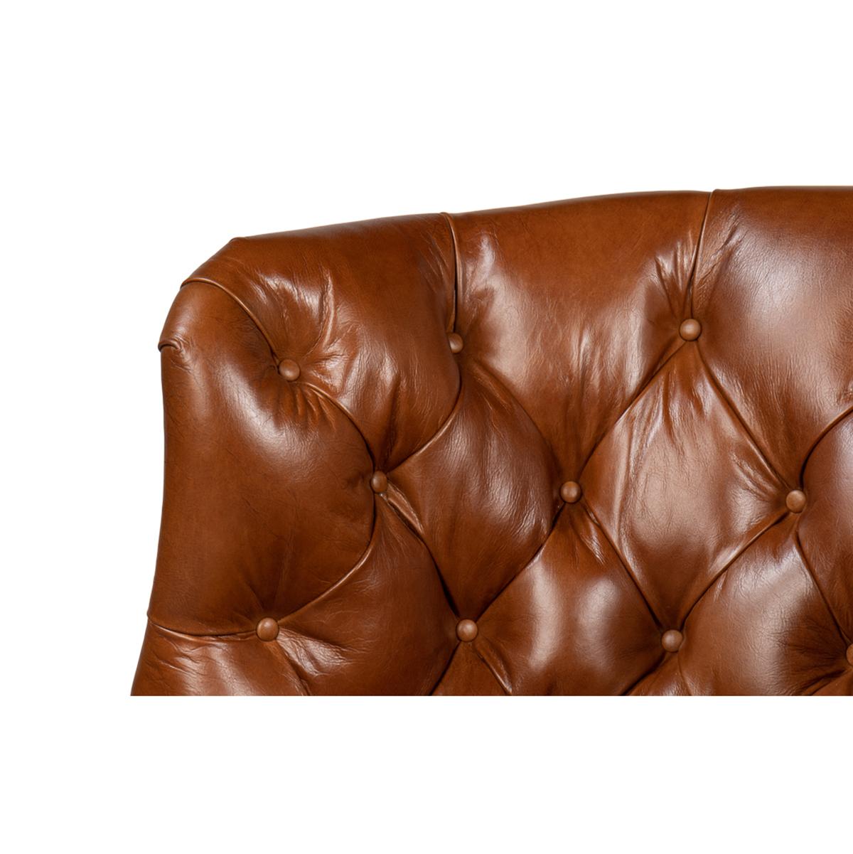 Chaise longue géorgienne à dossier en tonneau en vente 4