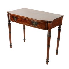 Georgian Barrel Fronted Side Table