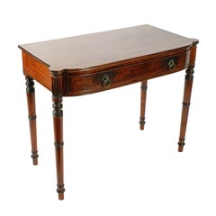 Antique Georgian Barrel Fronted Side Table