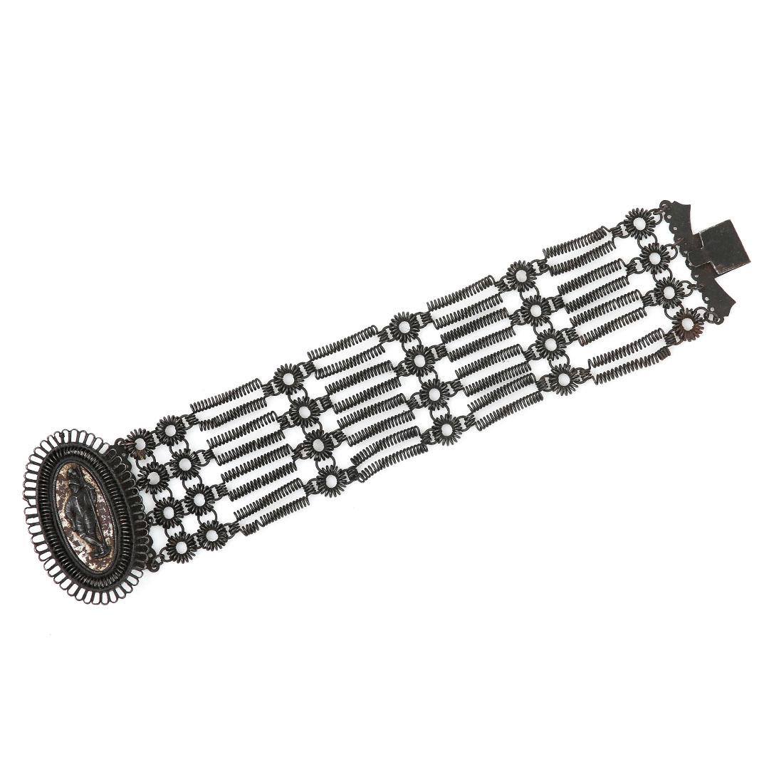 Women's or Men's Georgian Berlin Iron Work Bracelet, circa 1820 For Sale