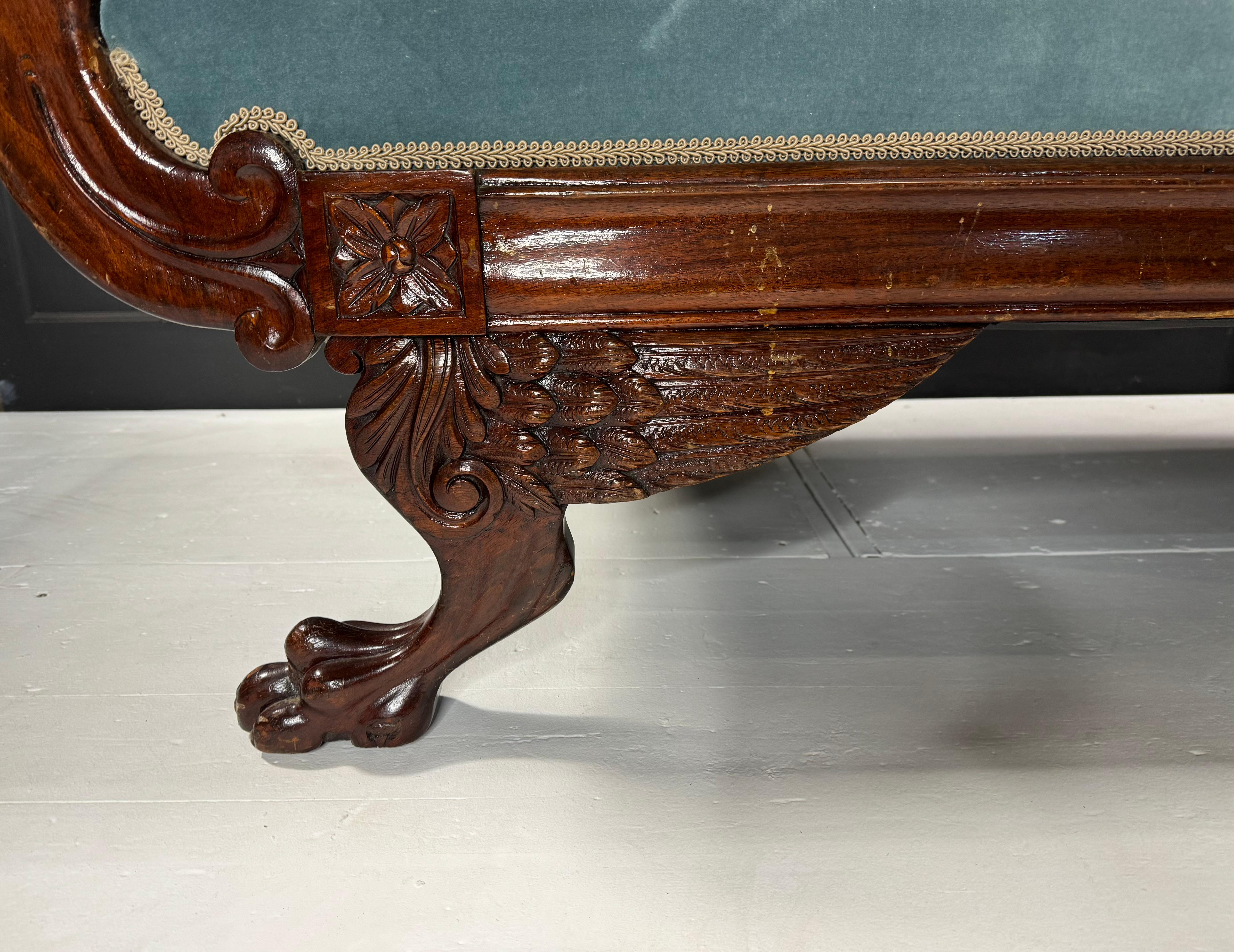 XIXe siècle Settee Biedermeier géorgienne en vente