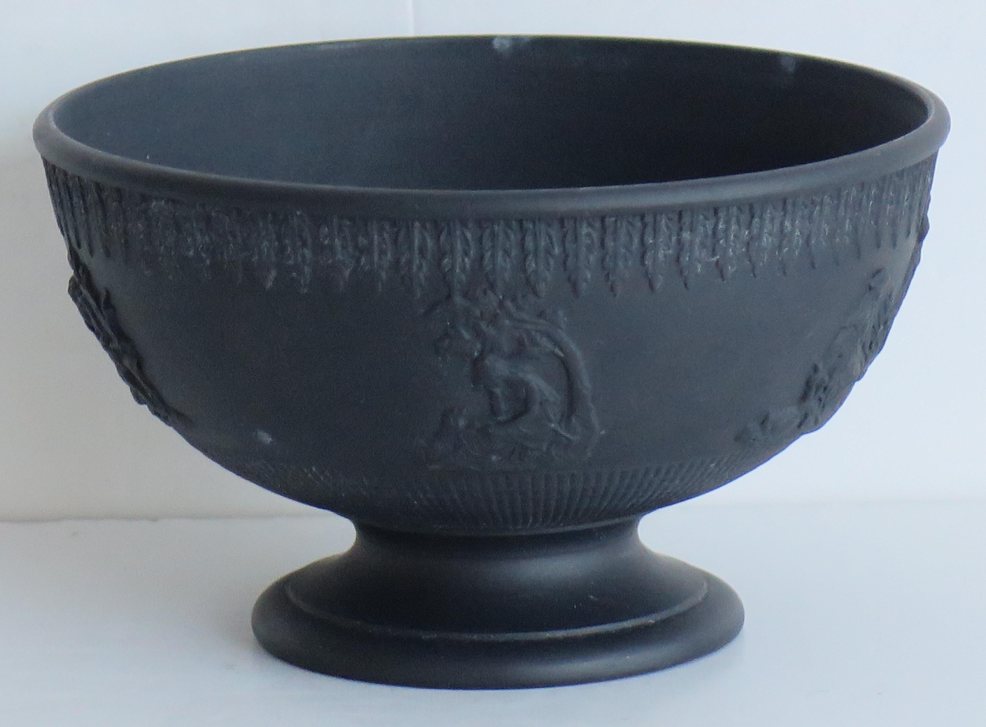 Georgian Black Basalt Bowl by Turner, English circa 1800 3