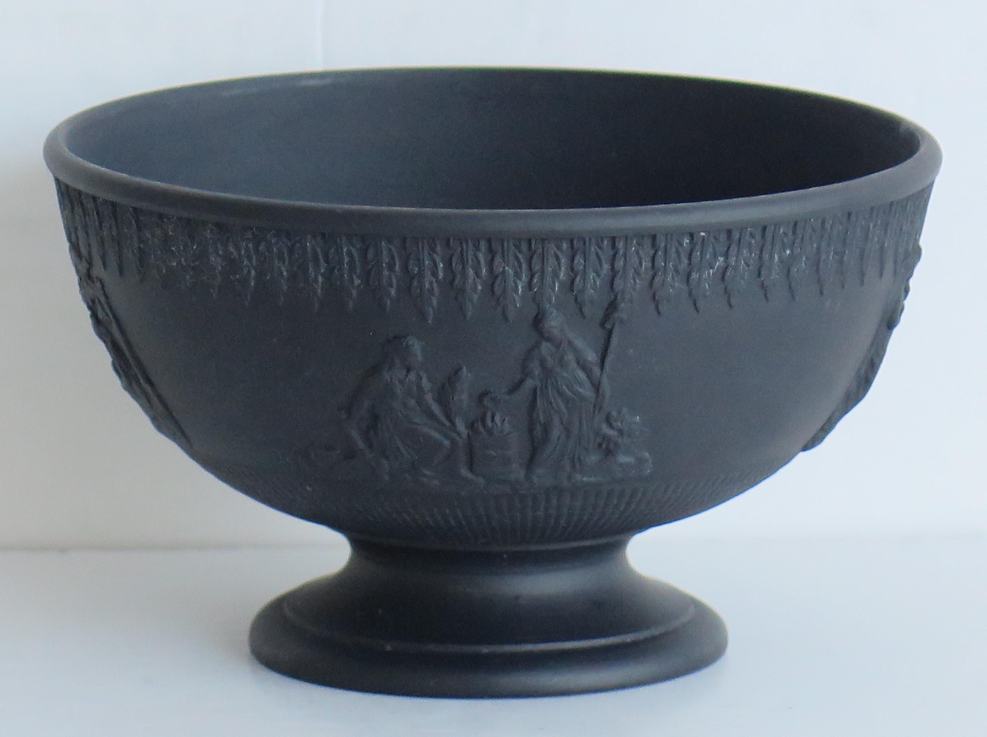 Georgian Black Basalt Bowl by Turner, English circa 1800 4