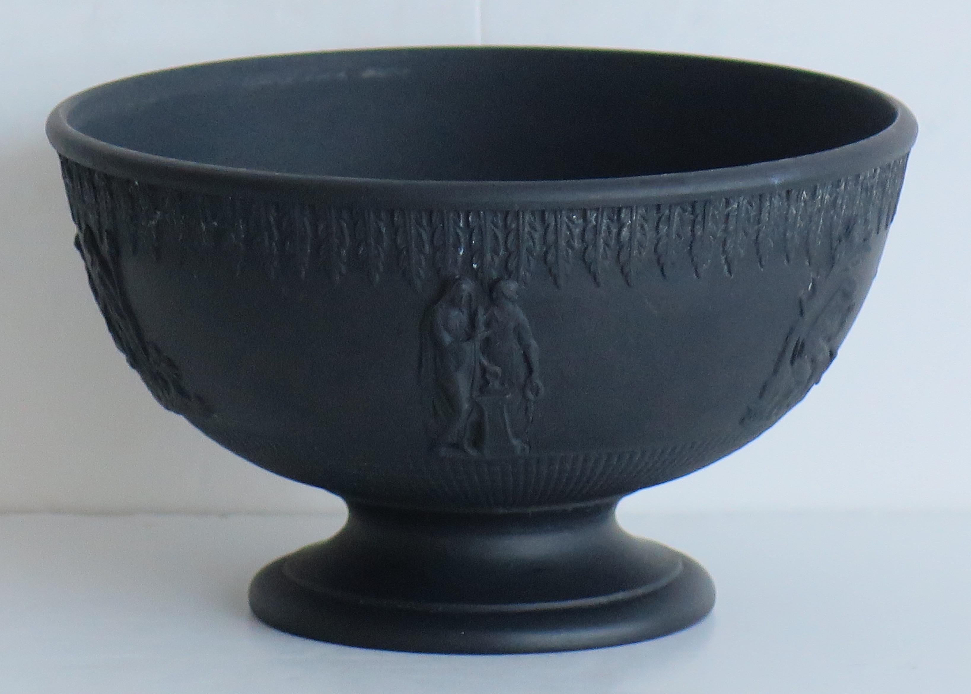 Georgian Black Basalt Bowl by Turner, English circa 1800 5