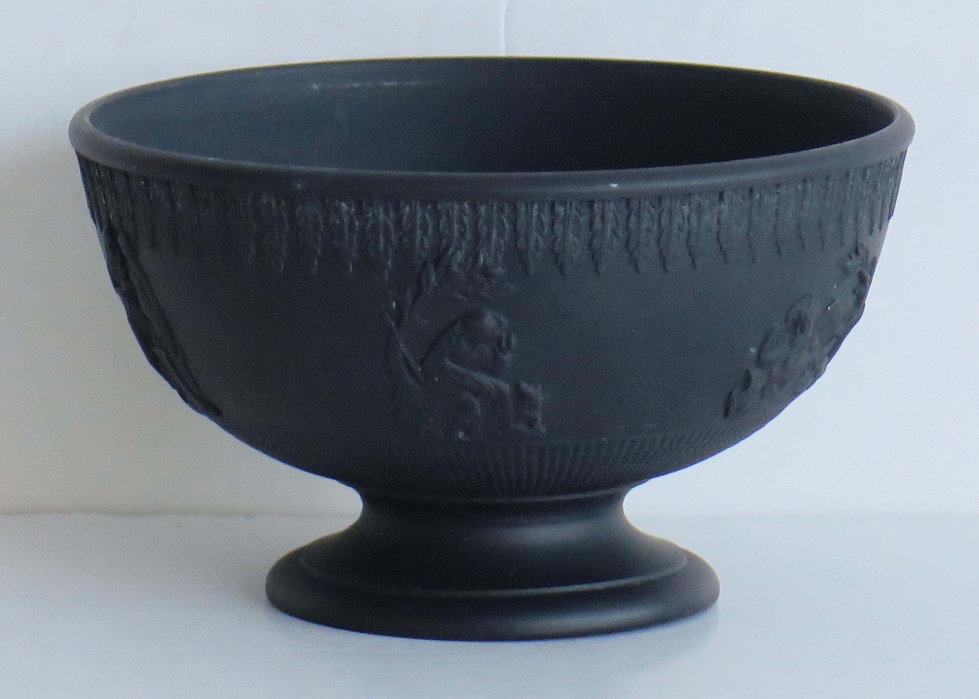 Georgian Black Basalt Bowl by Turner, English circa 1800 6