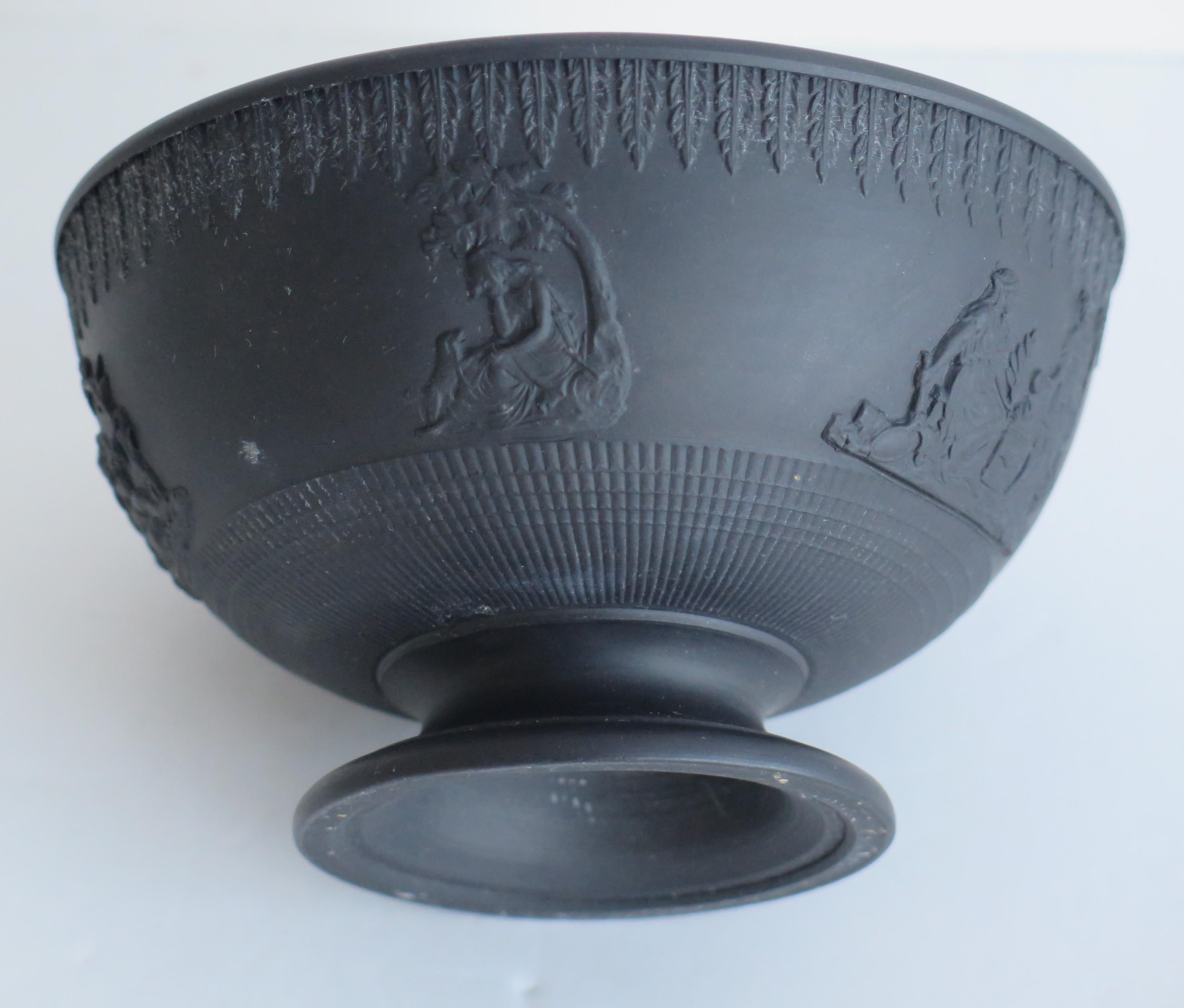 Georgian Black Basalt Bowl by Turner, English circa 1800 7