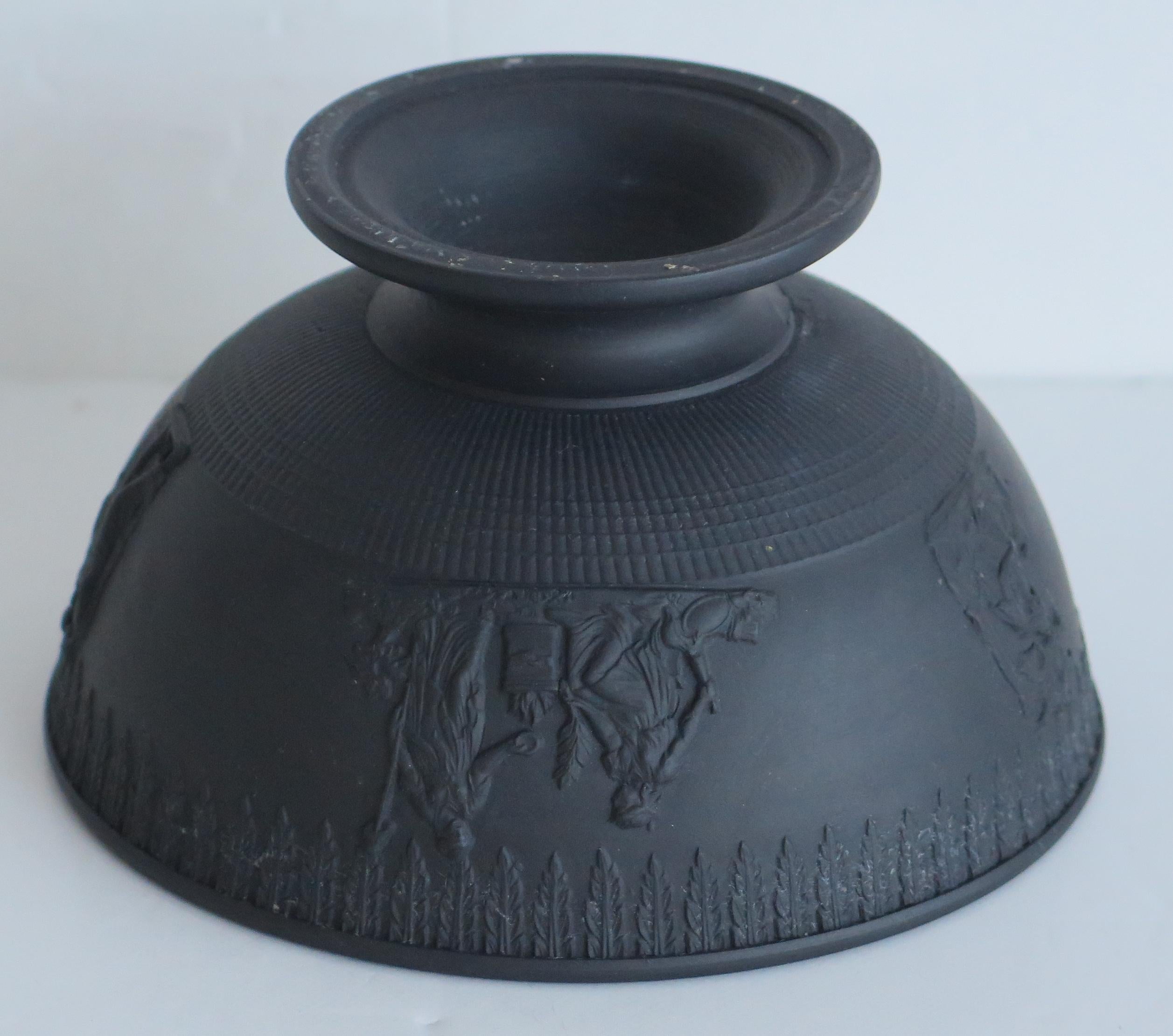 Georgian Black Basalt Bowl by Turner, English circa 1800 10
