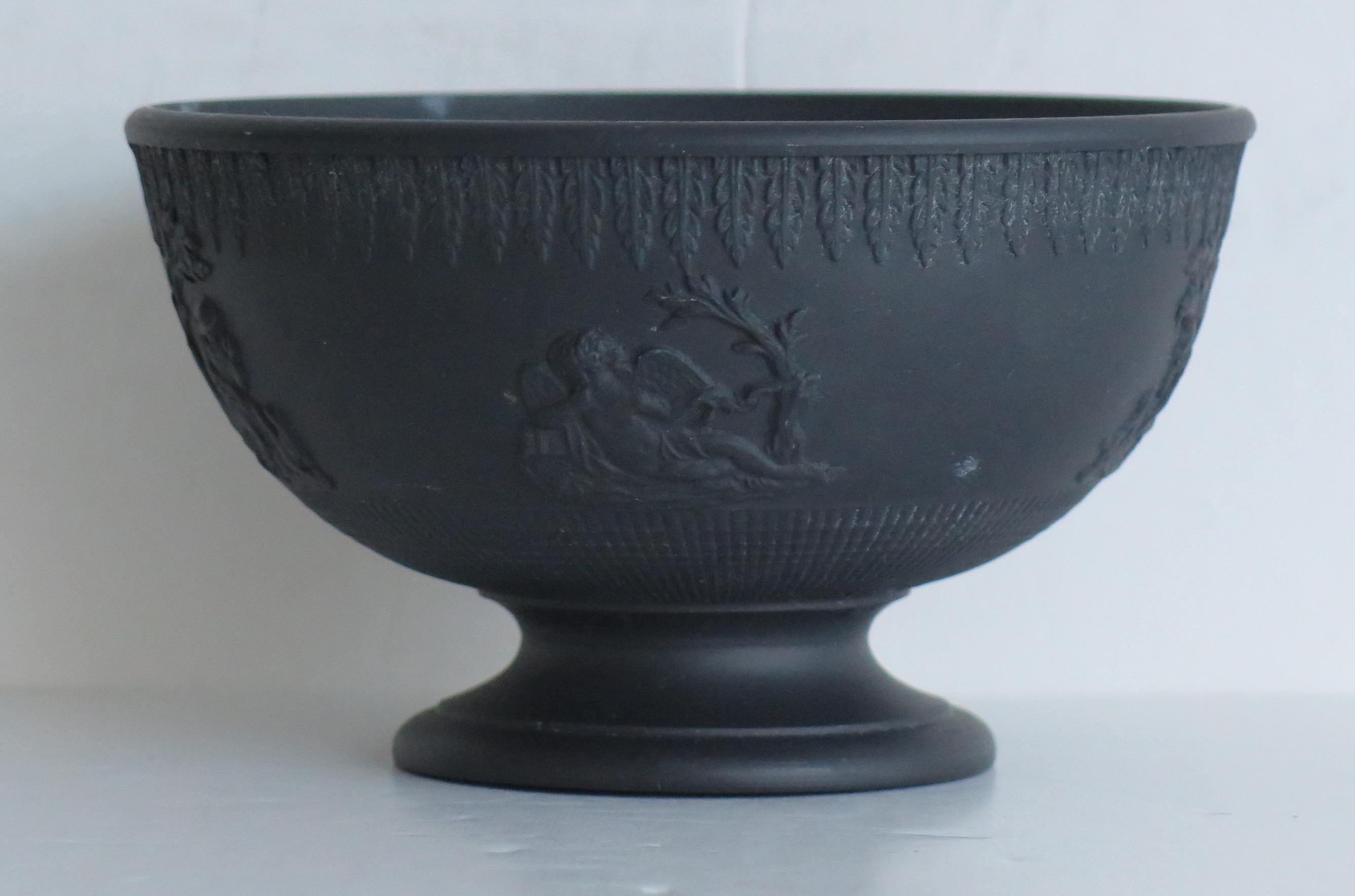 Hand-Crafted Georgian Black Basalt Bowl by Turner, English circa 1800