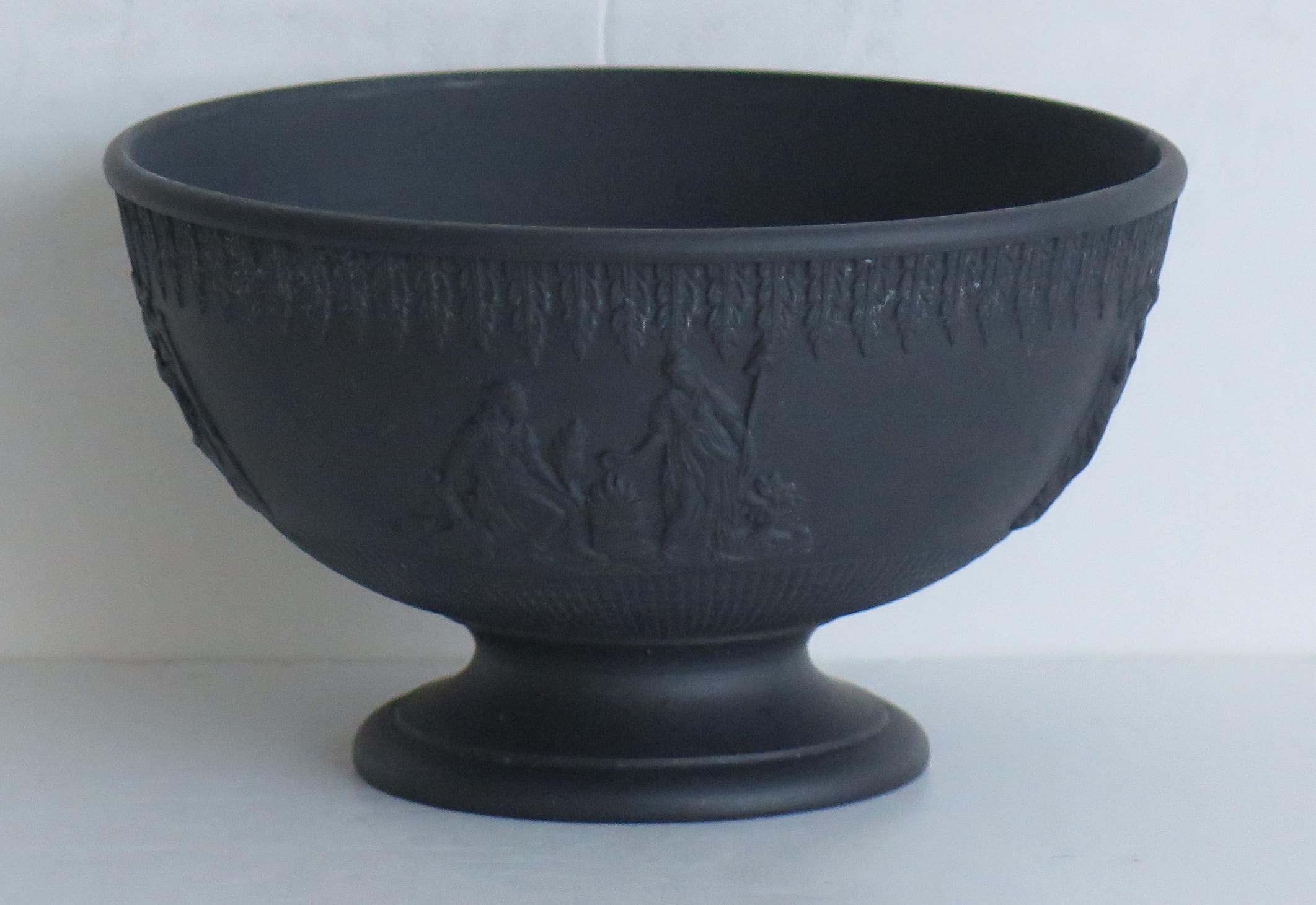 19th Century Georgian Black Basalt Bowl by Turner, English circa 1800
