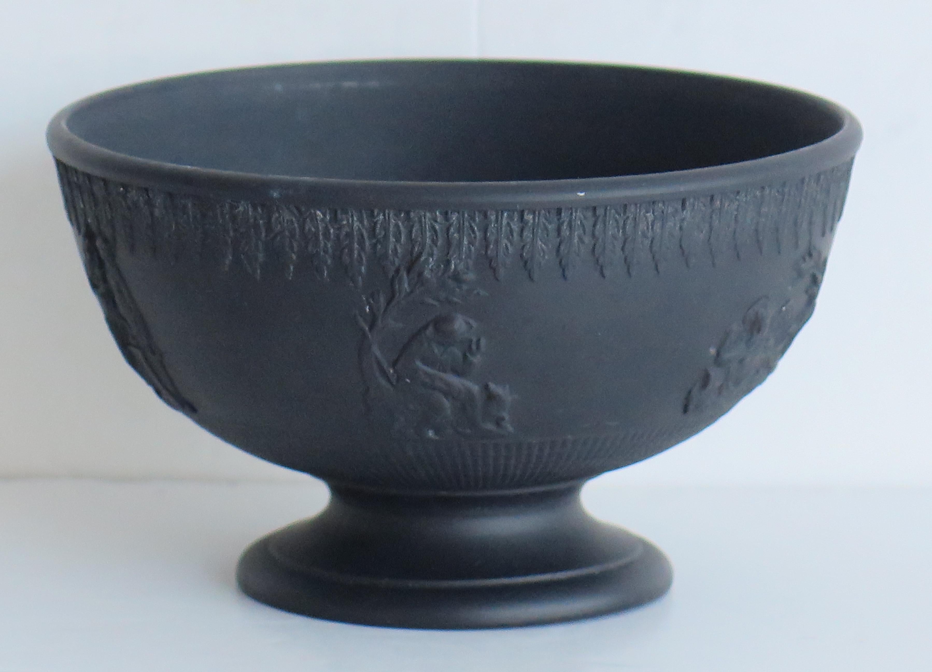 Georgian Black Basalt Bowl by Turner, English circa 1800 1