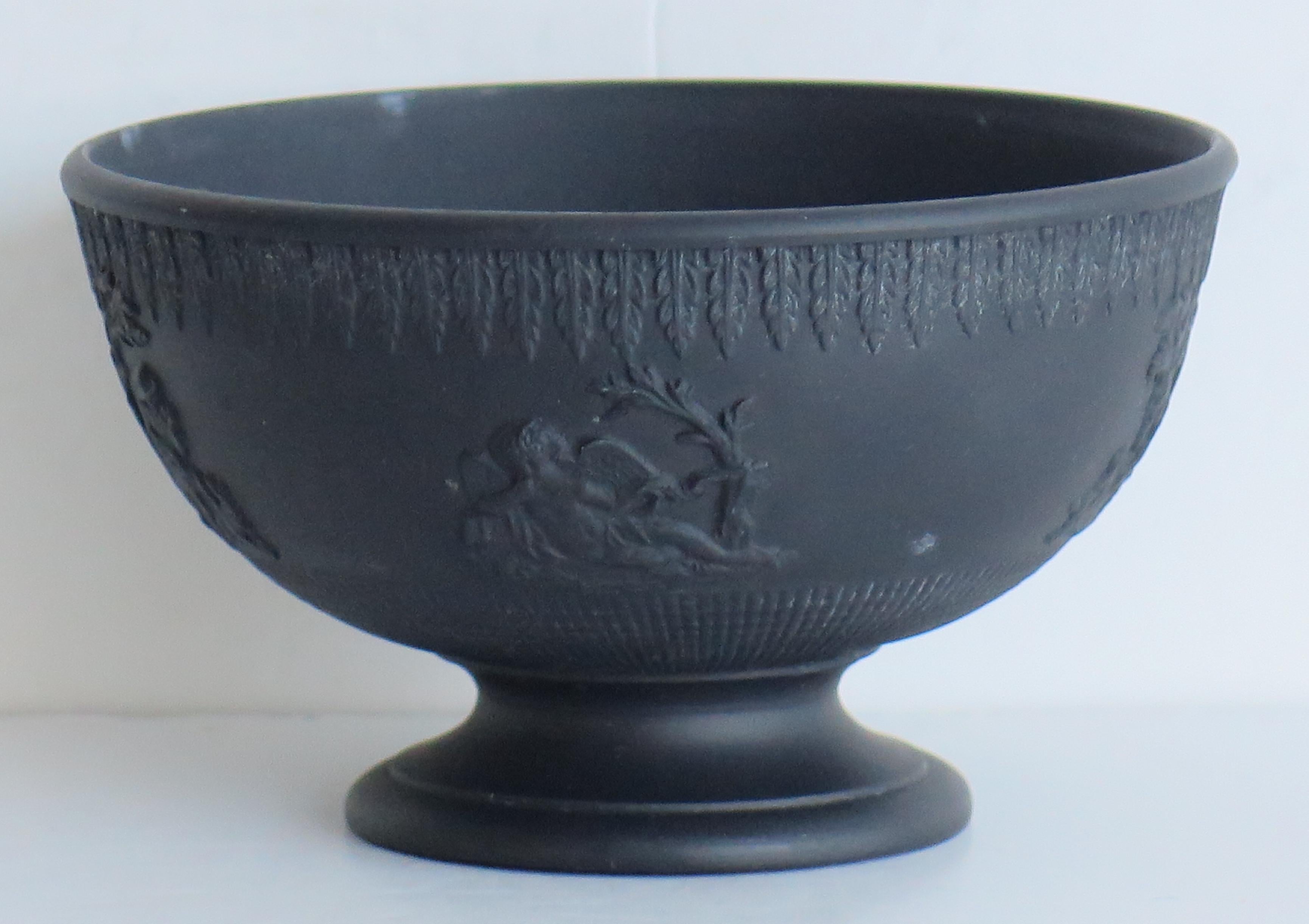 Georgian Black Basalt Bowl by Turner, English circa 1800 2