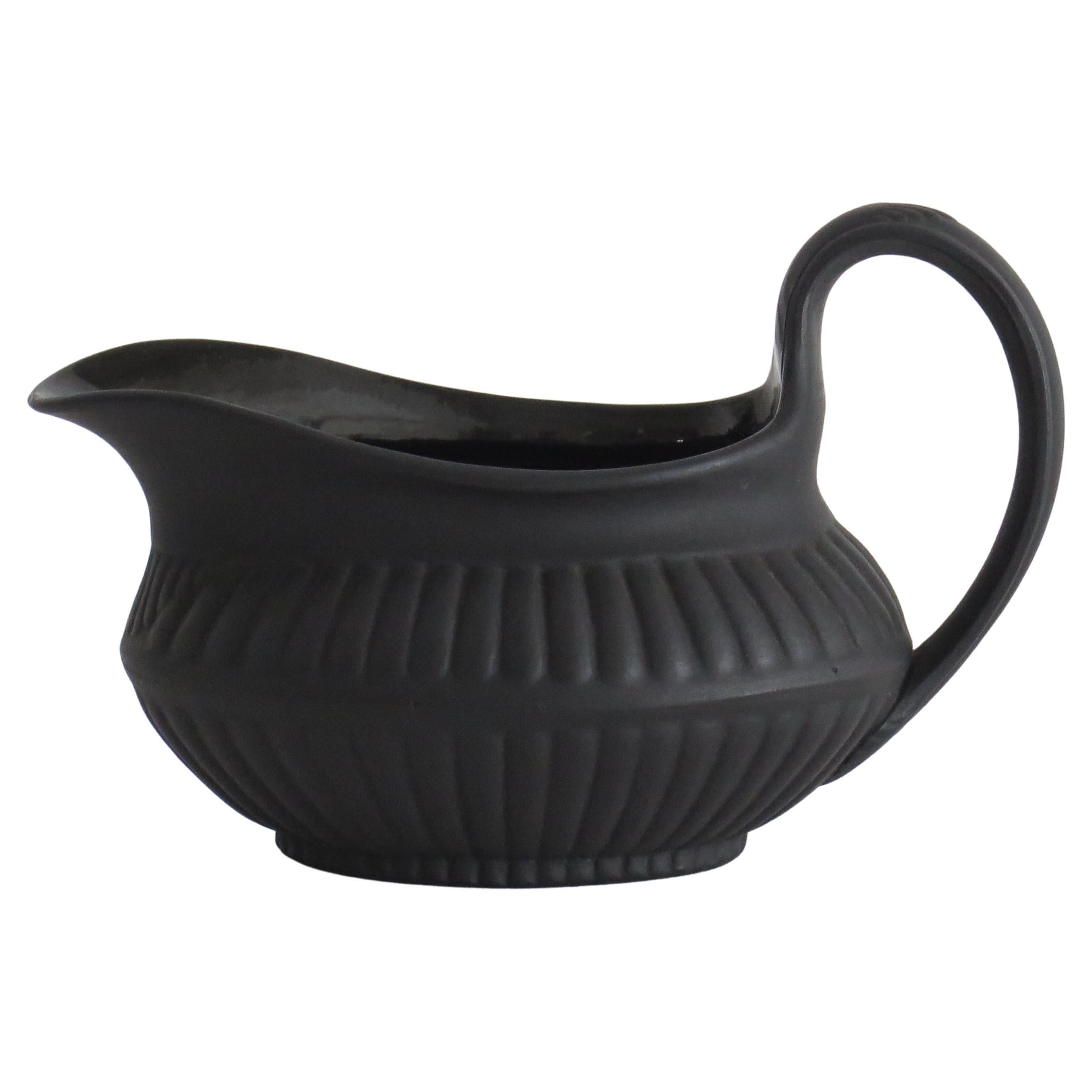 Vintage Black Ceramic Jug at 1stDibs