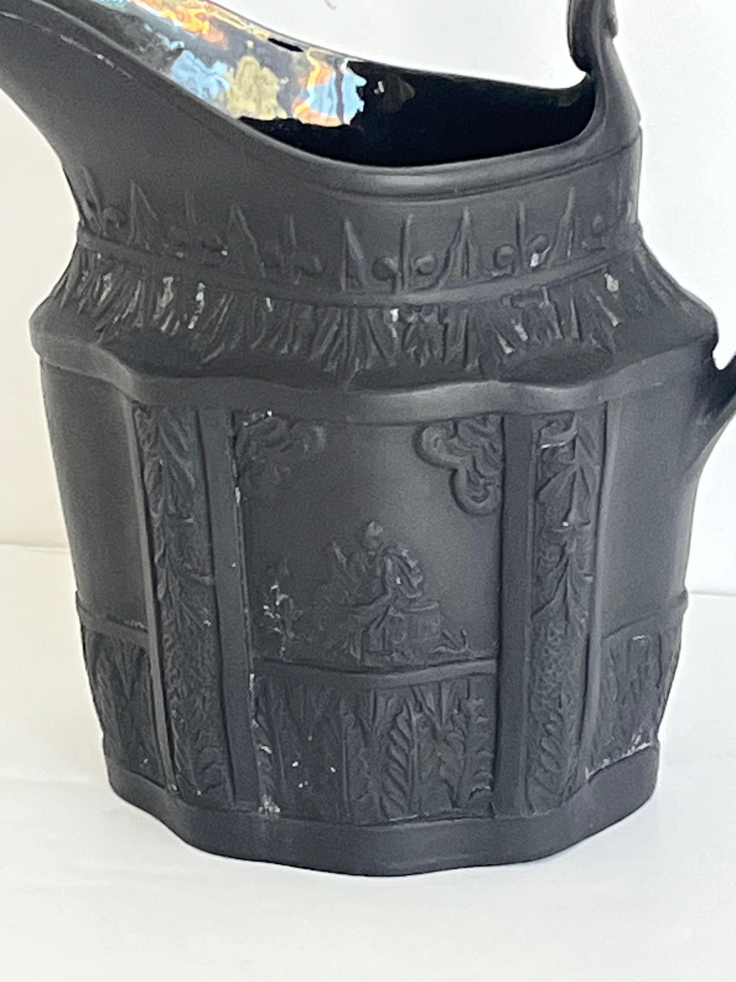 Georgianischer schwarzer Basaltkrug von Turner, Englisch um 1800 im Angebot 8