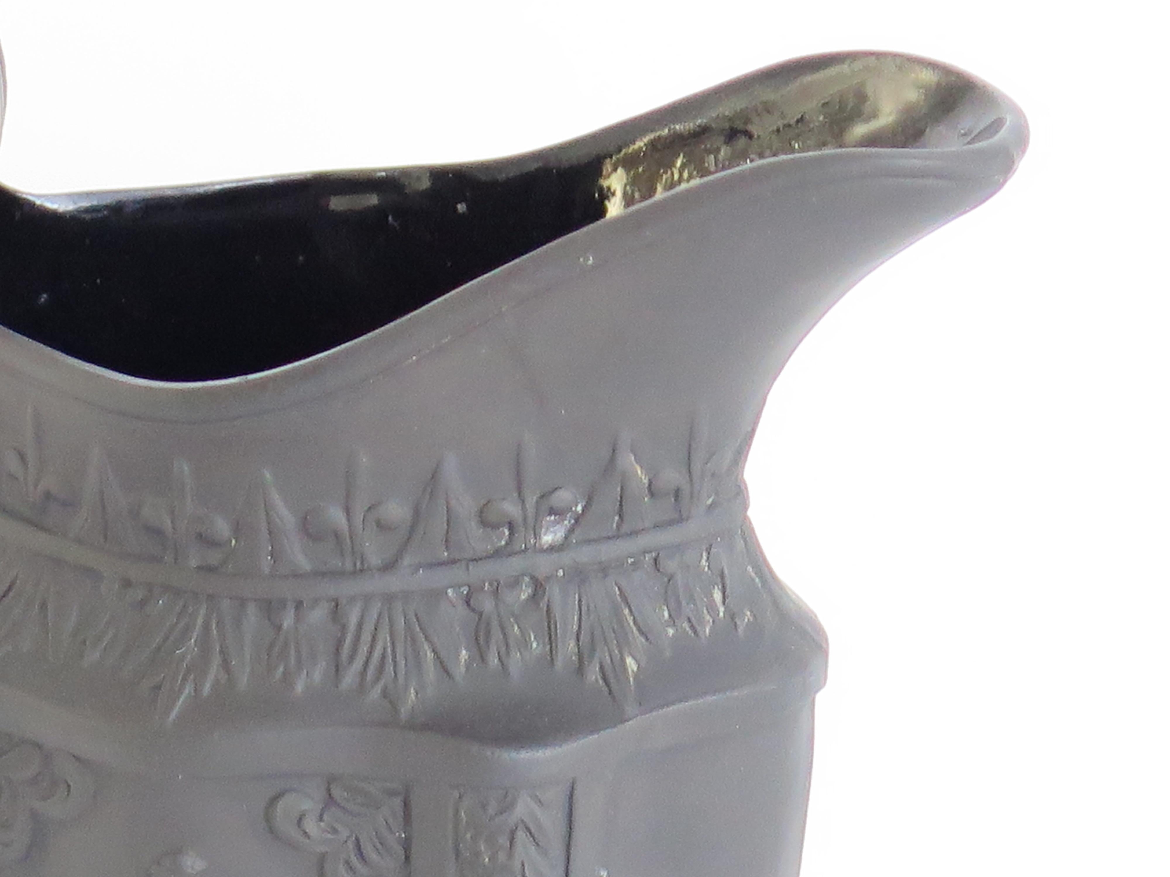 Georgianischer schwarzer Basaltkrug von Turner, Englisch um 1800 im Angebot 11