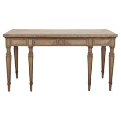 Consola Georgiana de Caoba Blanqueada