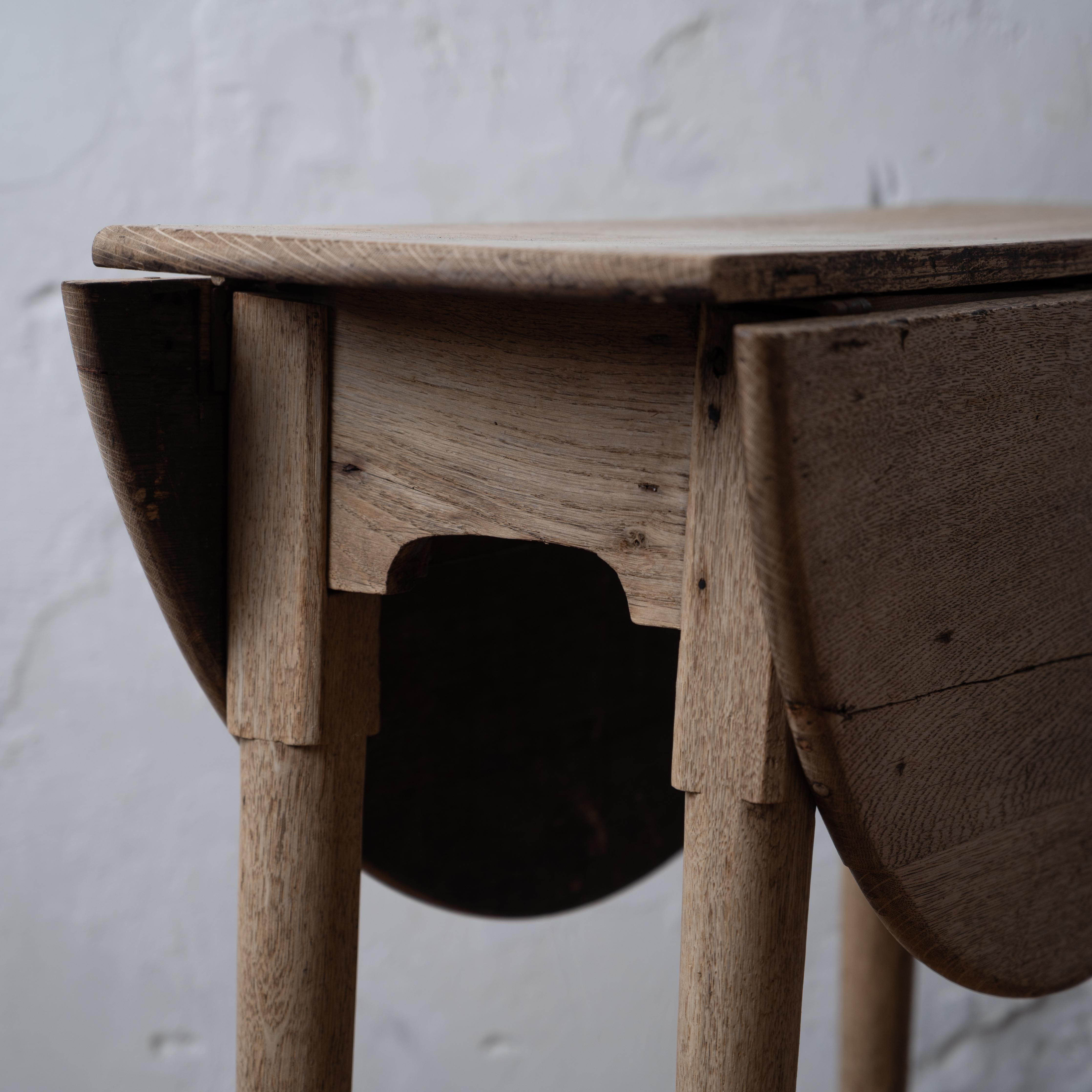 Tavolo a ribalta georgiano in Oak sbiancato in vendita 4