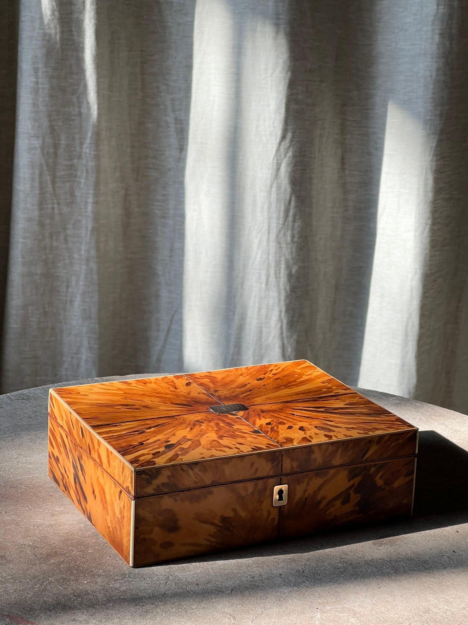 Georgian Blonde Tortoiseshell Box 1