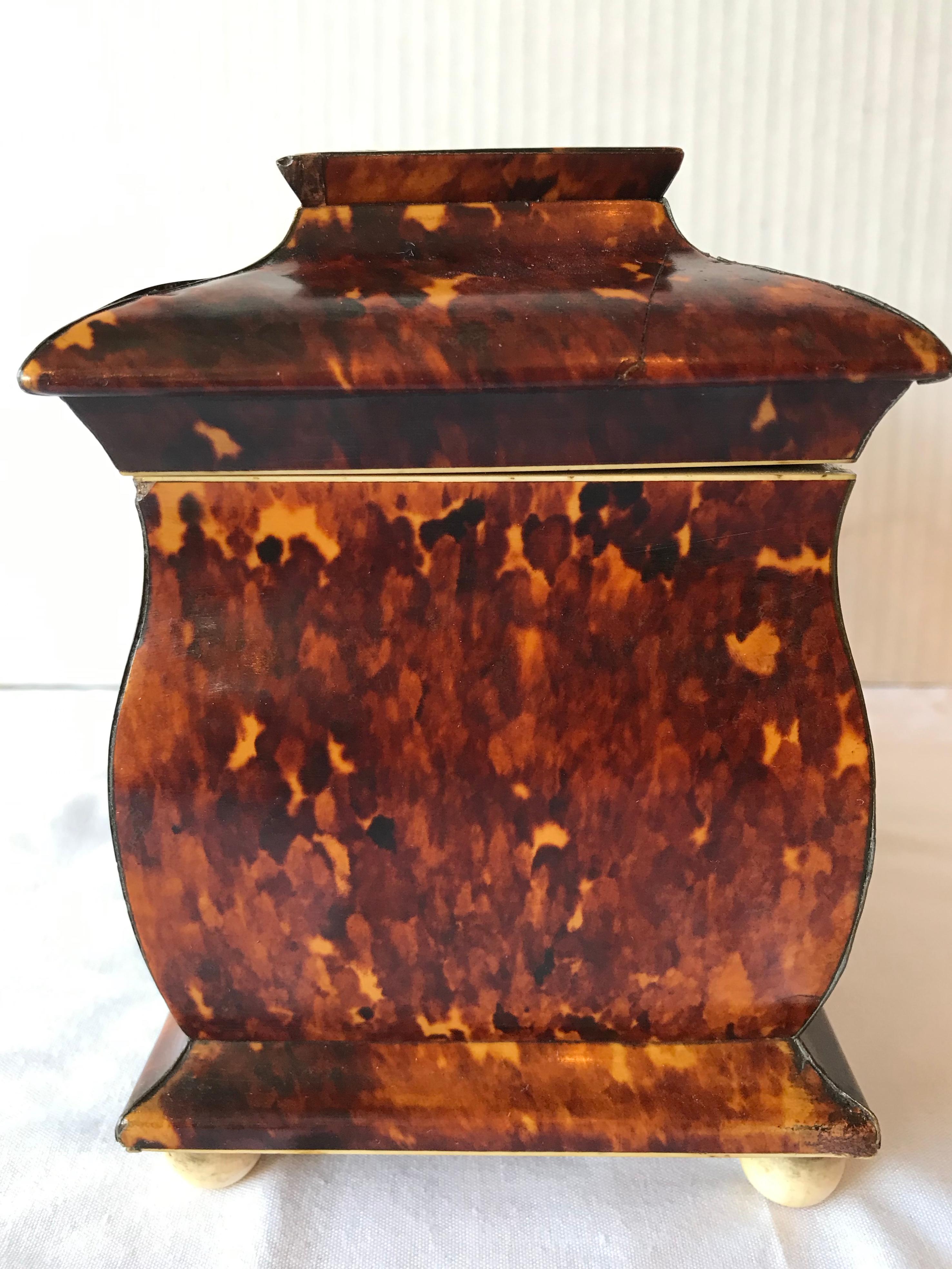 Mother-of-Pearl Georgian Bombe' Form Tea Caddy