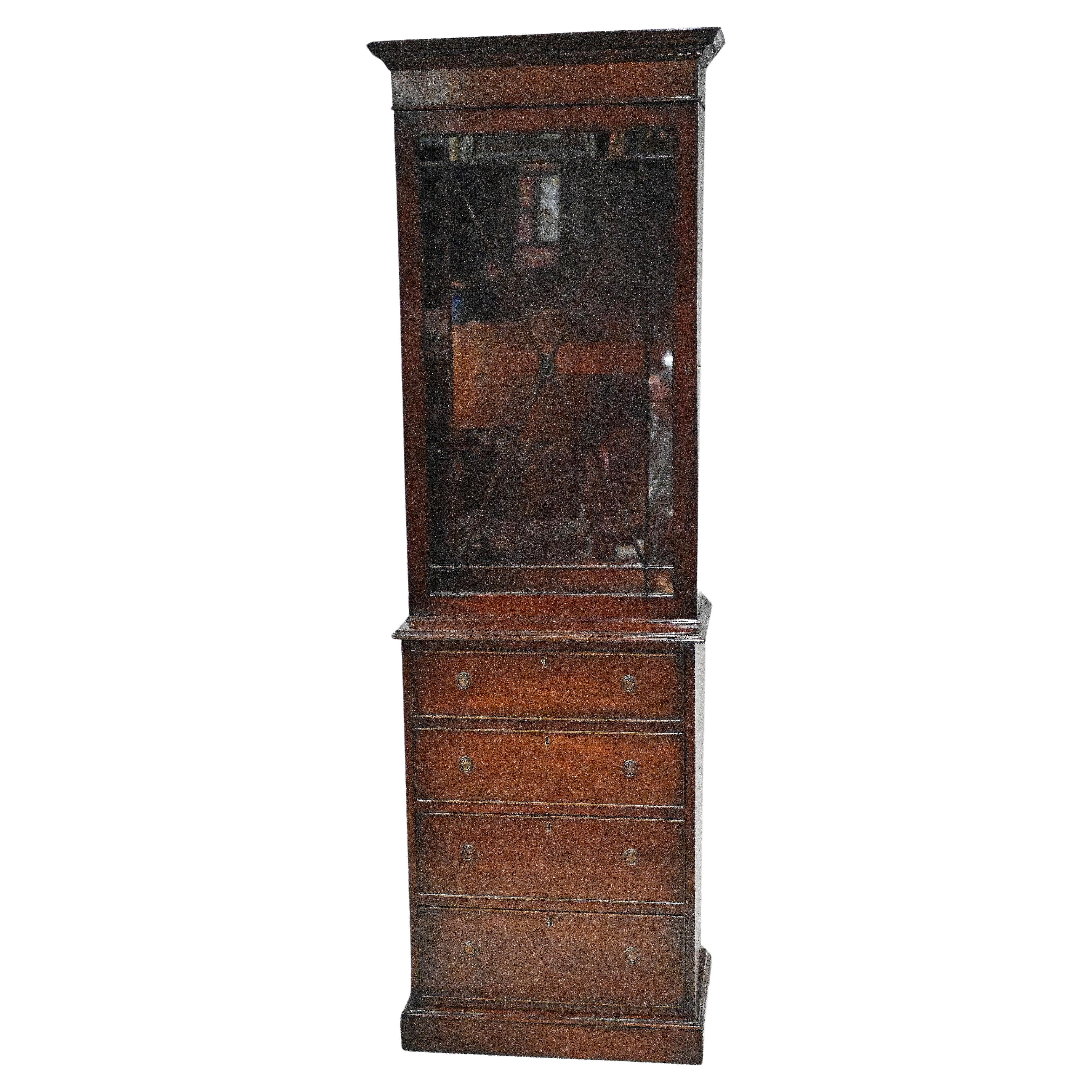 Vitrine bibliothèque géorgienne Period Antiques en vente