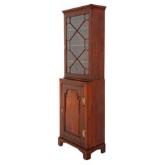 Georgian Bookcase Mahogany Glazed Cabinet