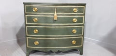 Georgian Bow Front Painted Chest of Drawers