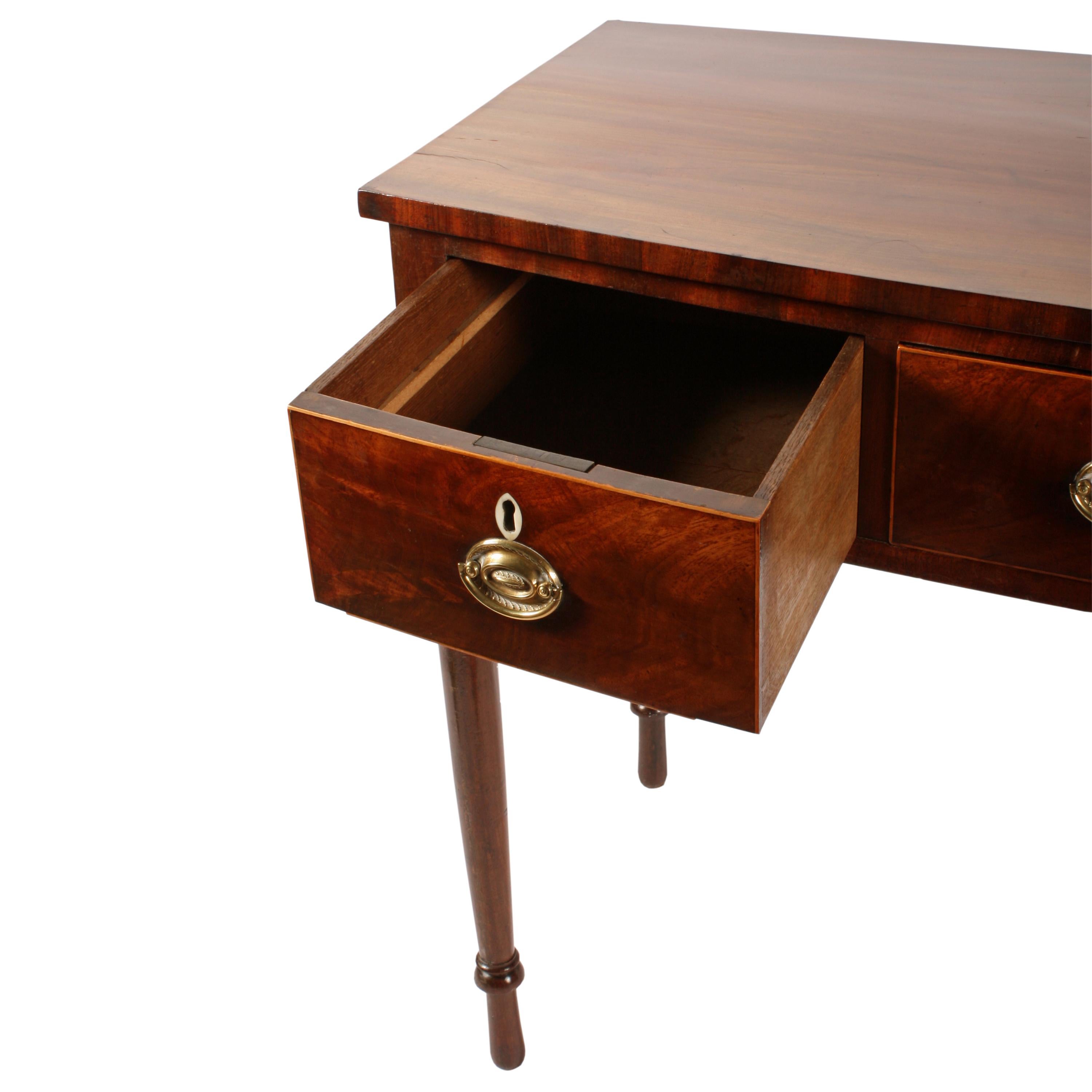 Georgian Bow Front Side Table For Sale 2