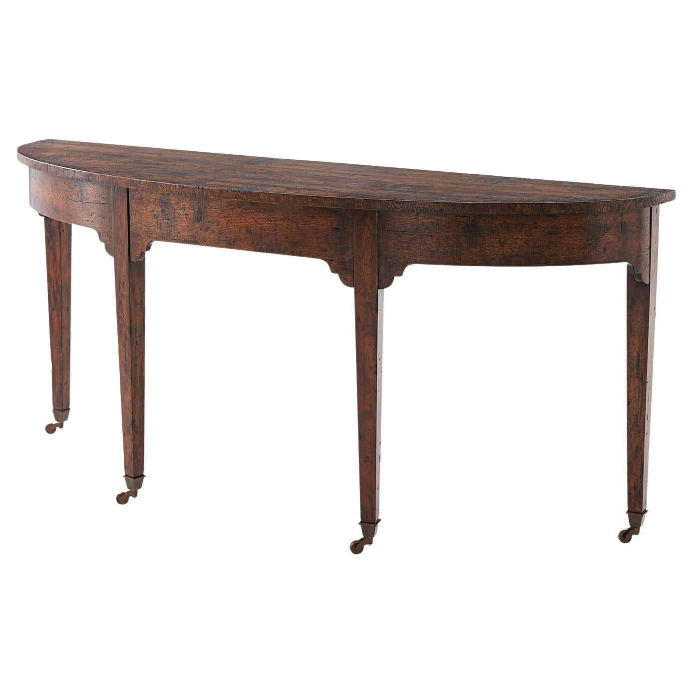 Georgian Bowfront Console Table For Sale