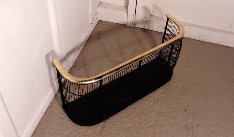 Georgian Brass and Iron Club Fender or Nursery Fire Guard at 1stDibs ...