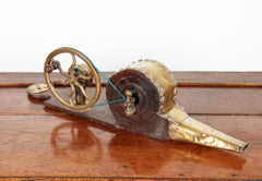 Georgian Brass and Mahogany Mechanical Bellows
