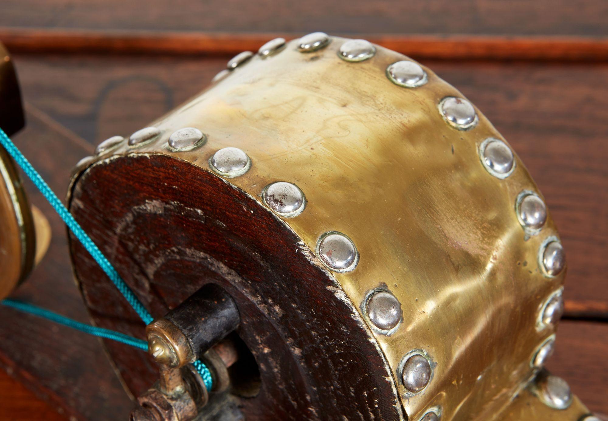 Georgian Brass and Mahogany Mechanical Bellows For Sale 1