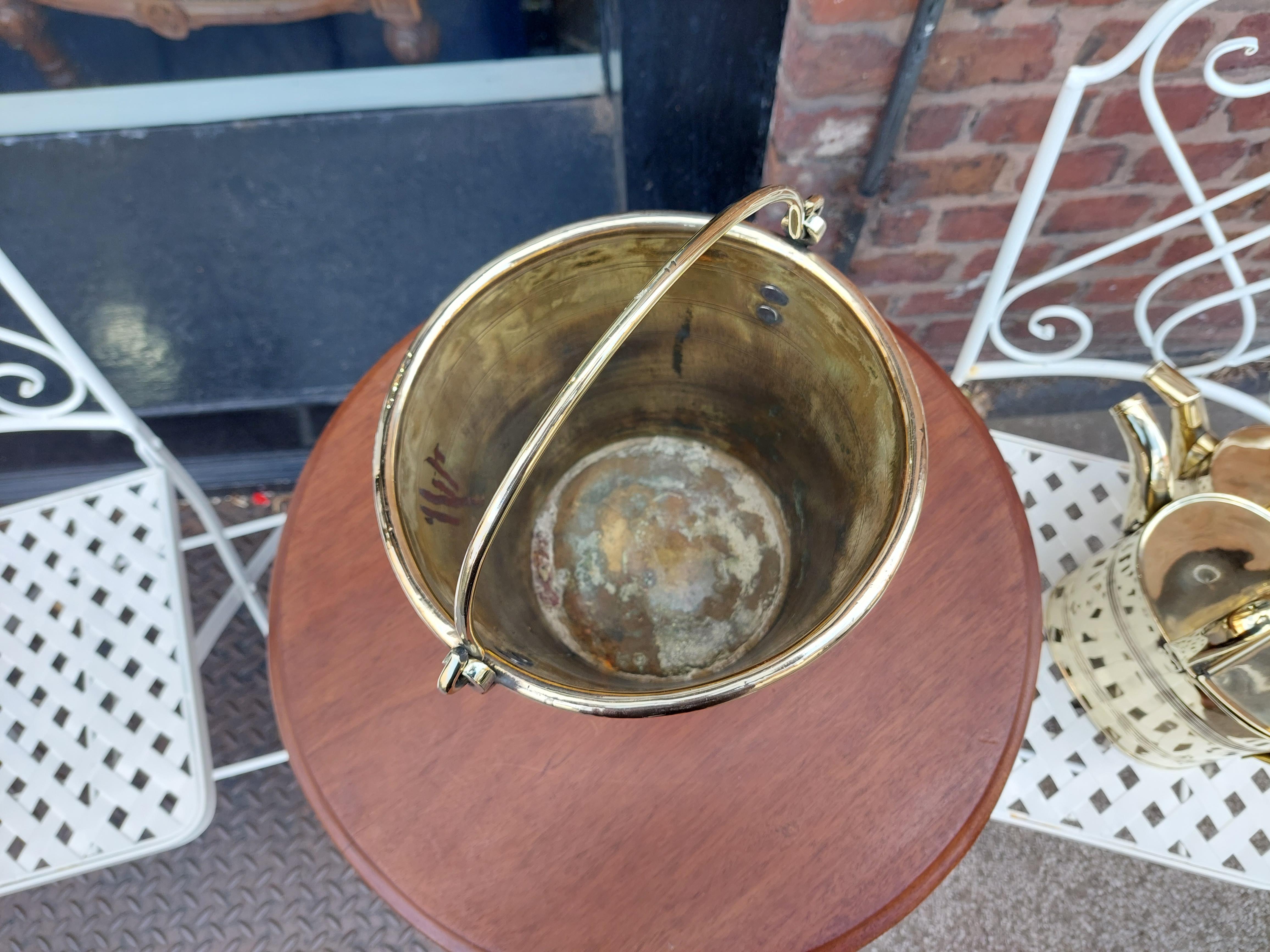 George III Georgian Brass Ice Bucket For Sale