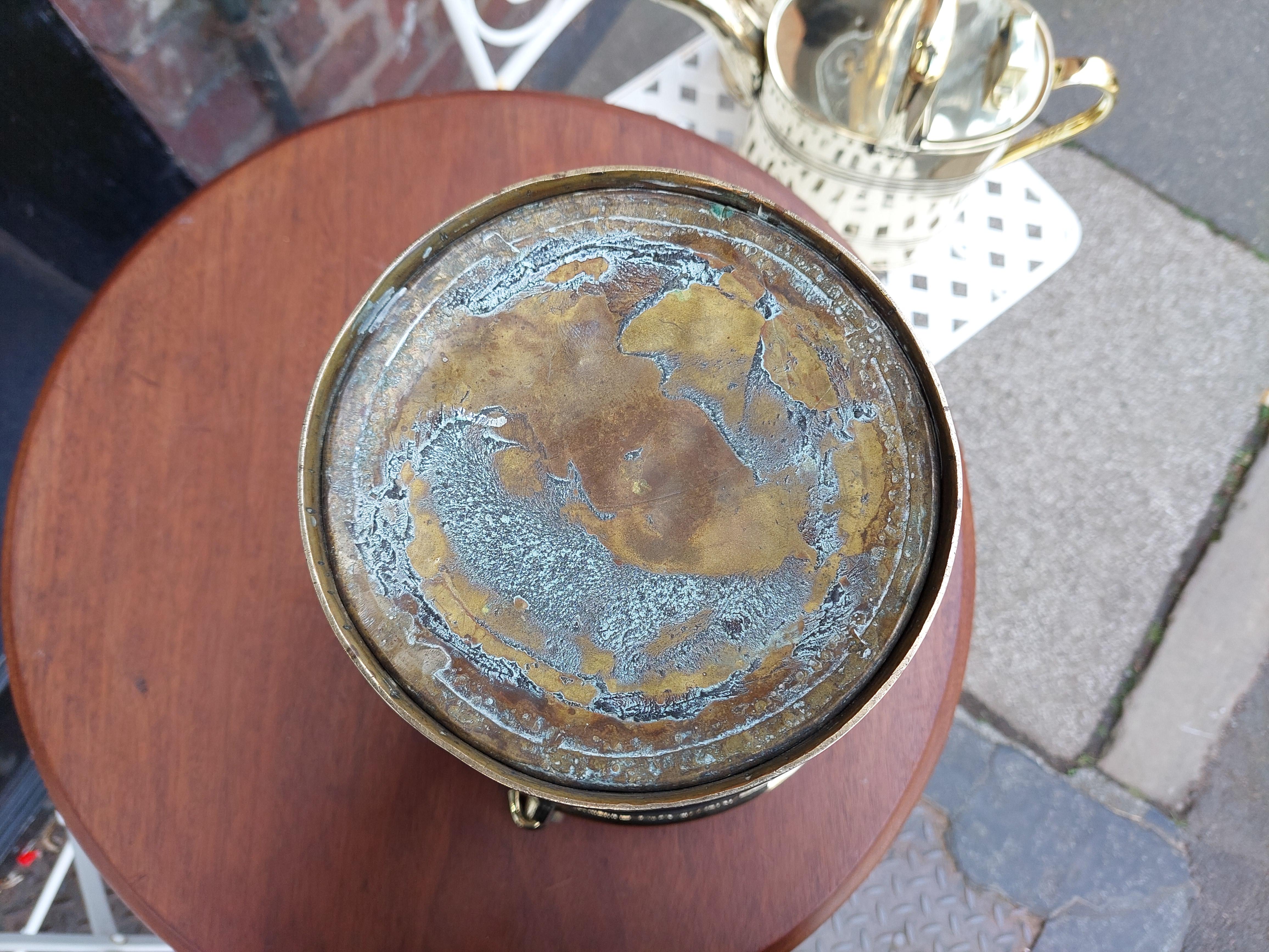 Georgian Brass Ice Bucket In Good Condition For Sale In Altrincham, GB
