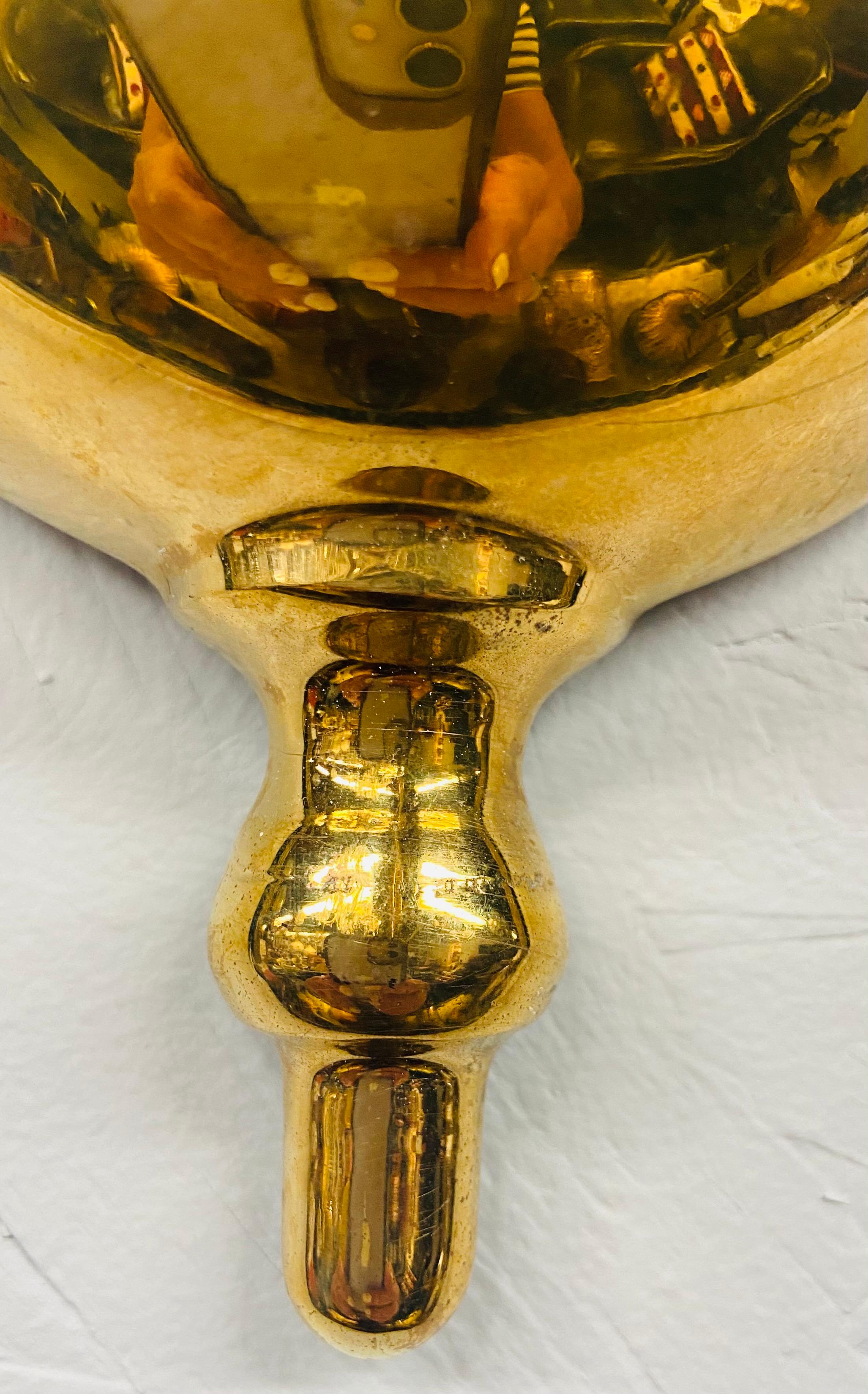 Georgian Brass Wall Sconce, a Pair For Sale 1