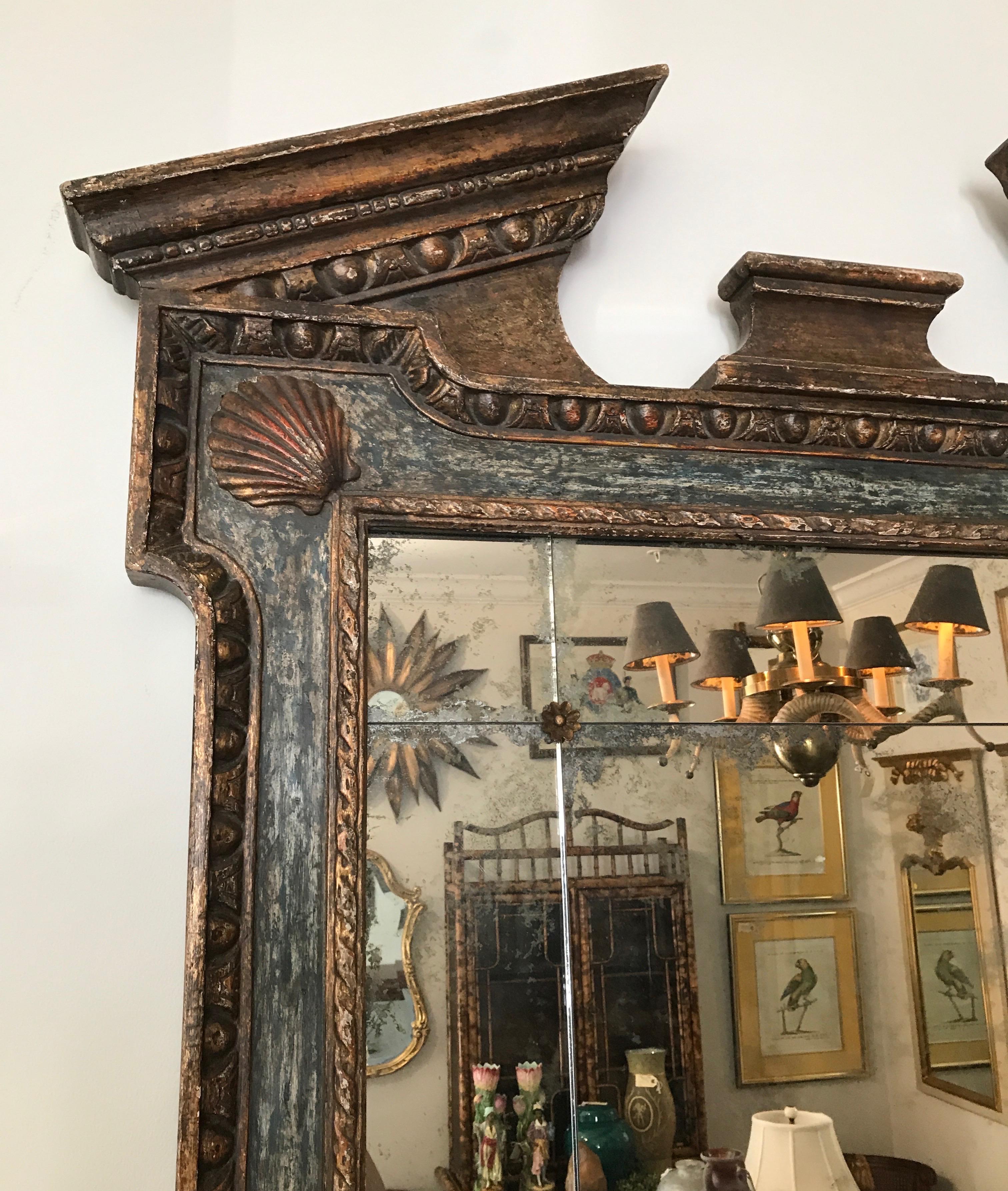 Georgian Broken Pediment Mirror by Dennis & Leen 3