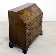 Georgian Bureau Desk Flame Mahogany 1820 Period