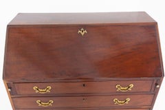 Georgian Bureau Desk Period Antique Mahogany 1800